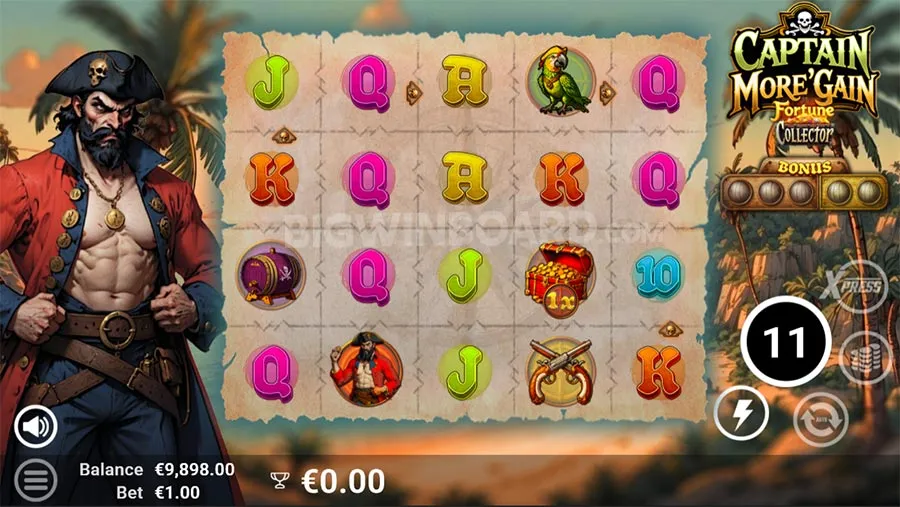 Captain More'gain slot