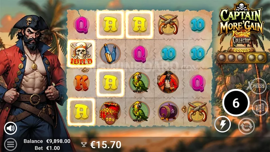 Captain More'gain slot