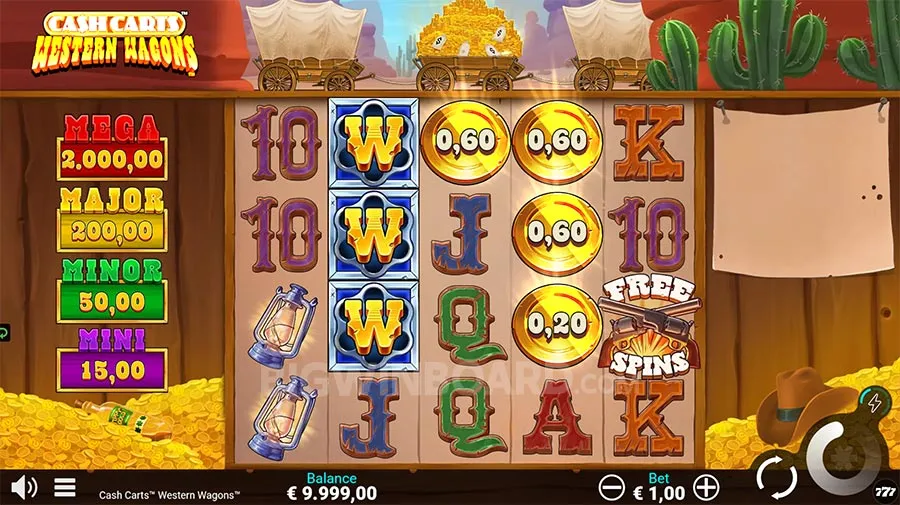 Cash Carts Western Wagons slot