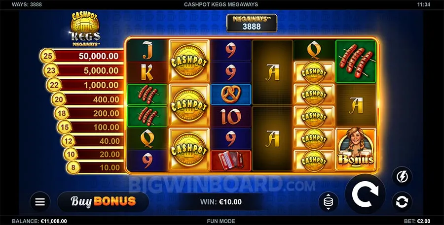 Cashpot Kegs Megaways slot