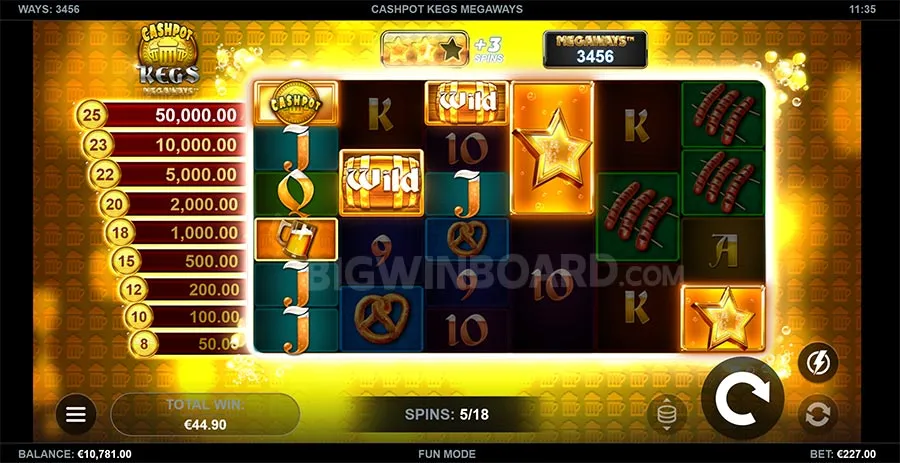 Cashpot Kegs Megaways slot