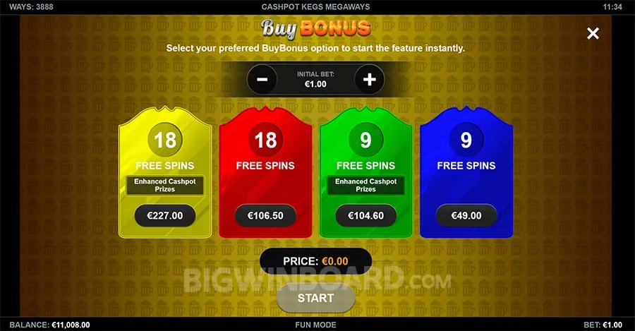 Cashpot Kegs Megaways slot