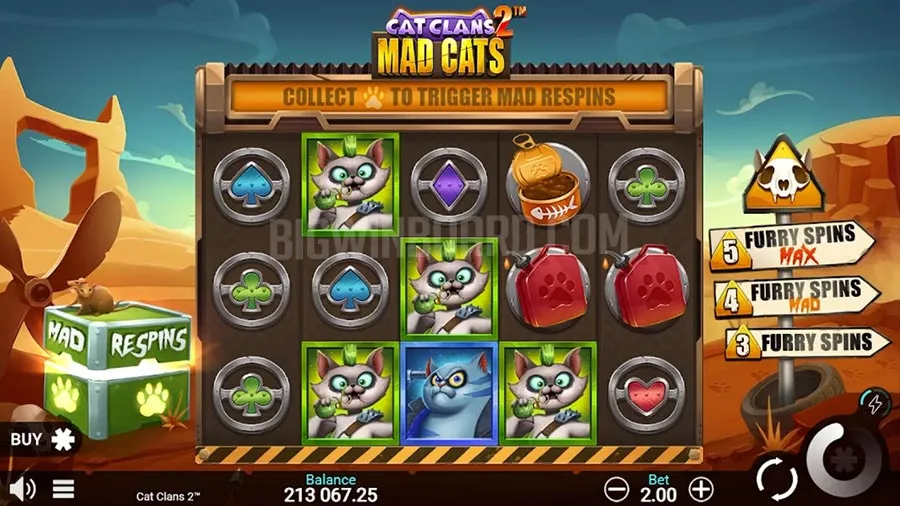 Cat Clans 2 Mad Cats slot