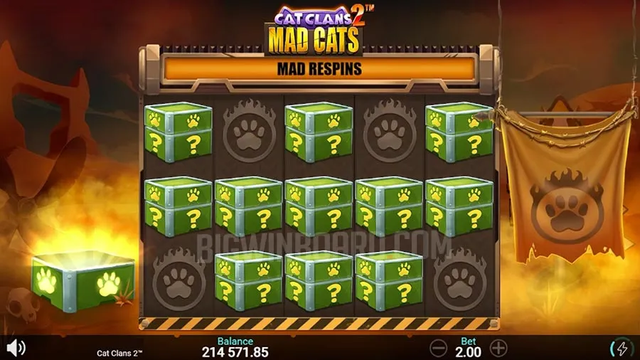 Cat Clans 2 Mad Cats slot