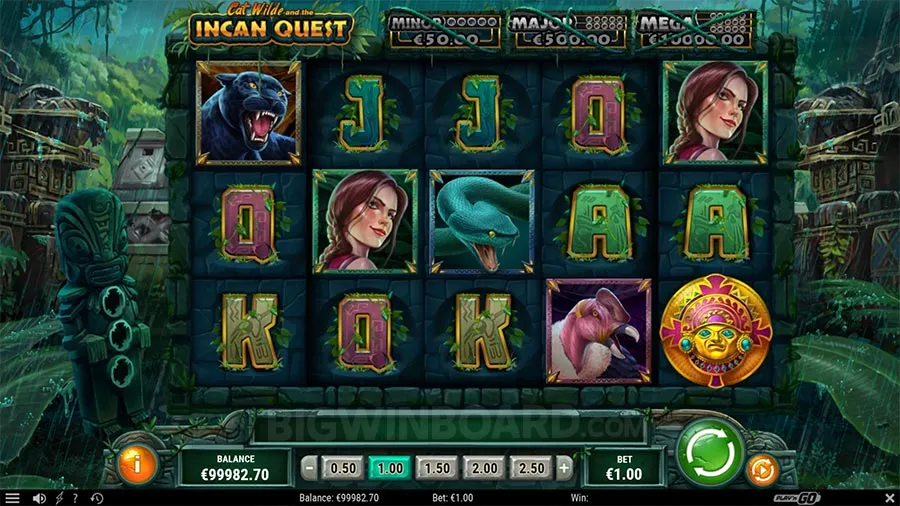 Cat Wilde and the Incan Quest slot