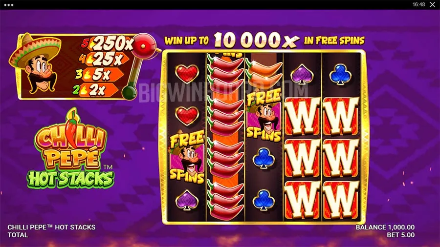 Chilli Pepe Hot Stacks slot