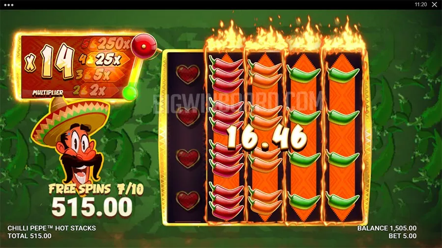 Chilli Pepe Hot Stacks slot