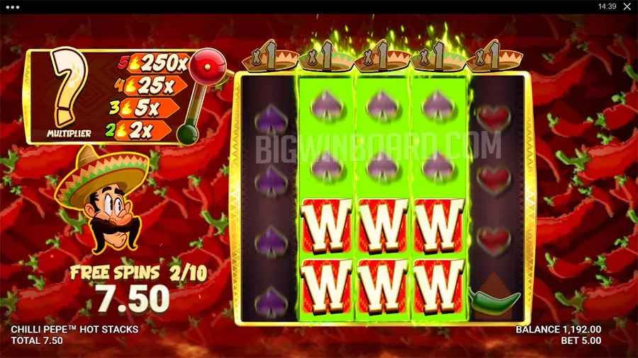 Chilli Pepe Hot Stacks slot
