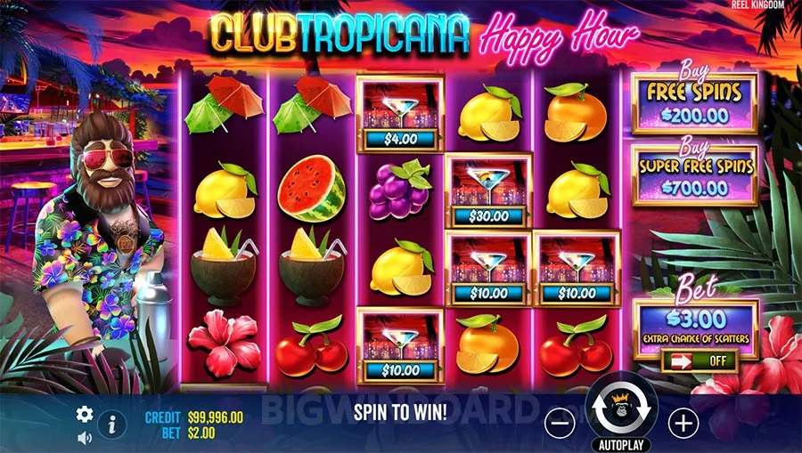 Club Tropicana Happy Hour slot