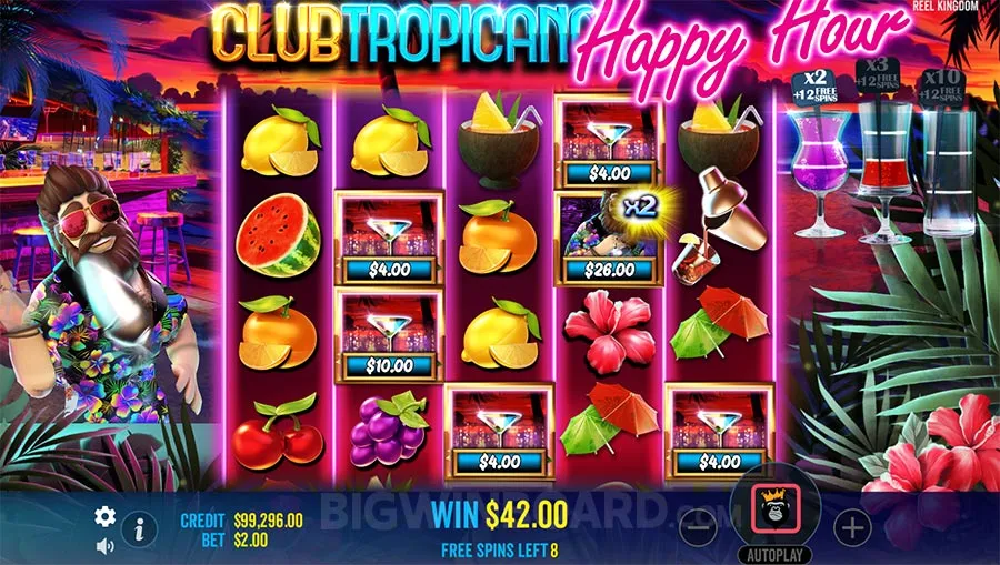 Club Tropicana Happy Hour slot