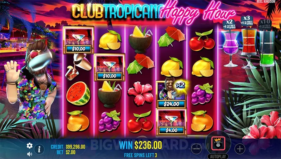 Club Tropicana Happy Hour slot