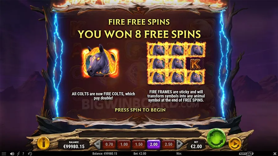 Colt Lightning Firestorm slot