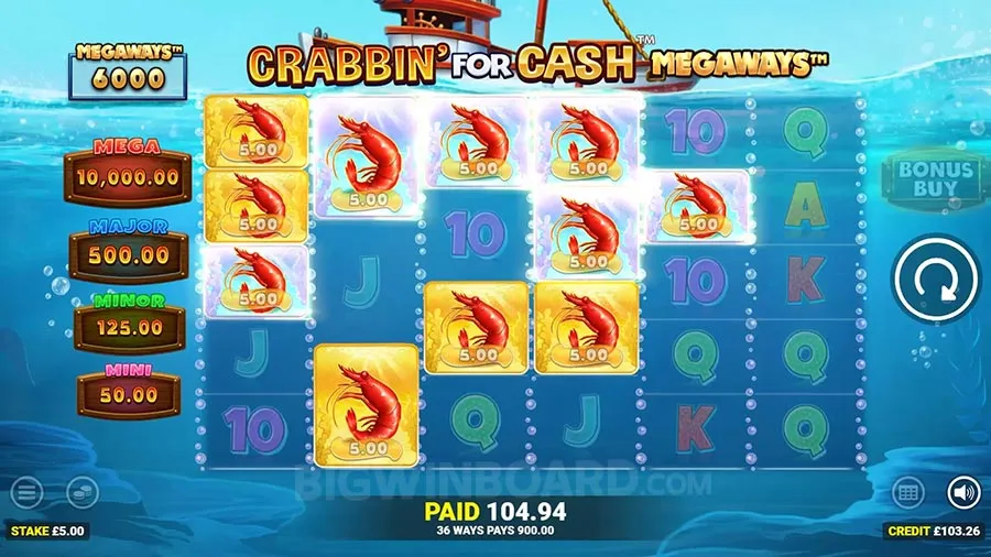 Crabbin' For Cash Megaways slot