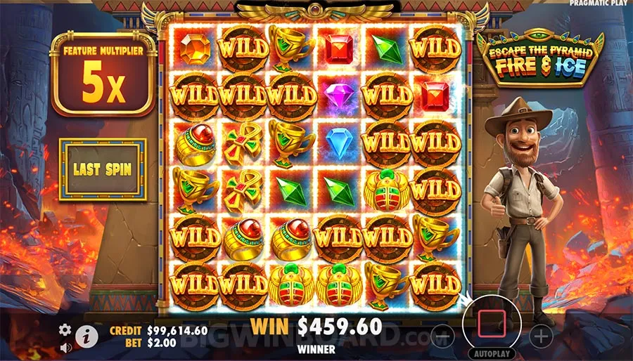 Escape the Pyramid Fire & Ice slot