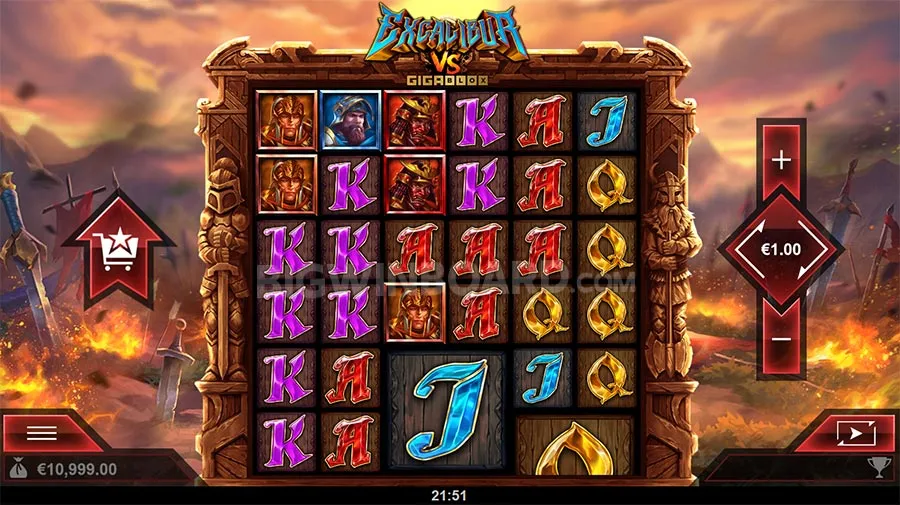 Excalibur VS Gigablox slot