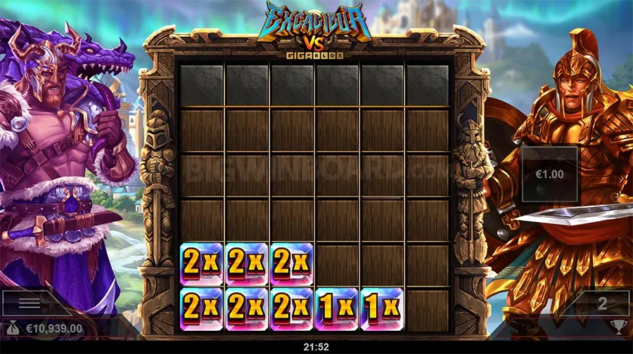 Excalibur VS Gigablox slot