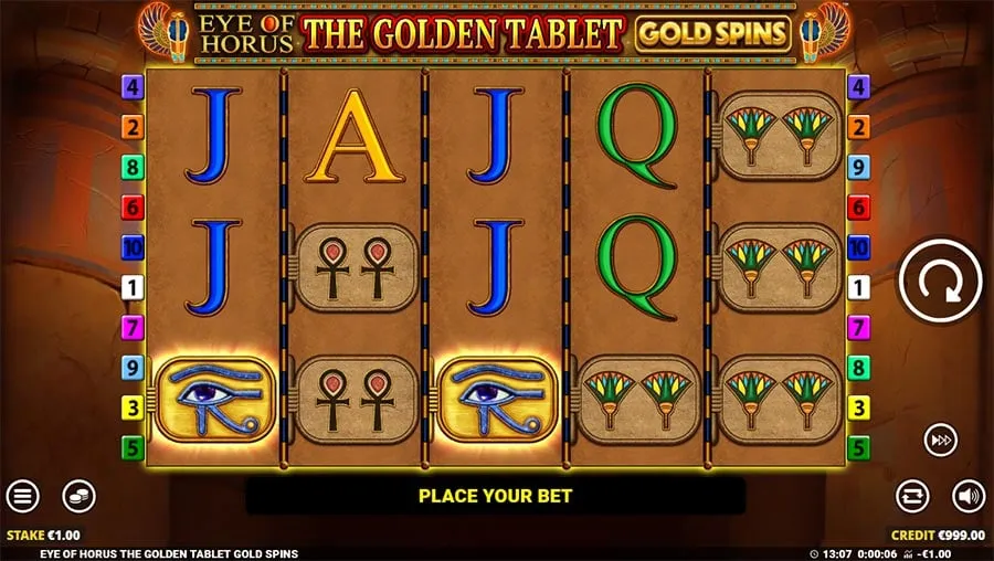 Eye of Hours The Golden Tablet Gold Spins slot