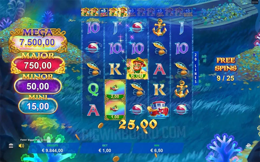 Fishin' BIGGER Pots Of Gold slot