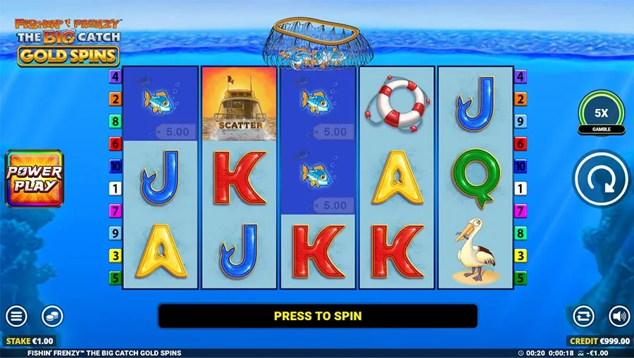 Fishin’ Frenzy The Big Catch Gold Spins slot
