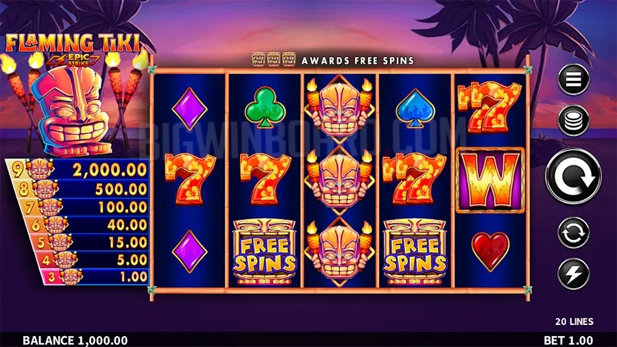 Flaming Tiki slot