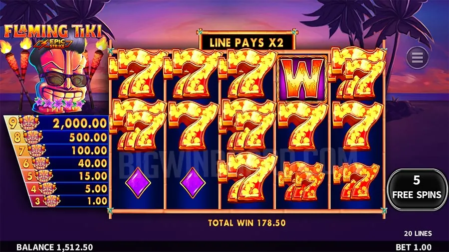 Flaming Tiki slot