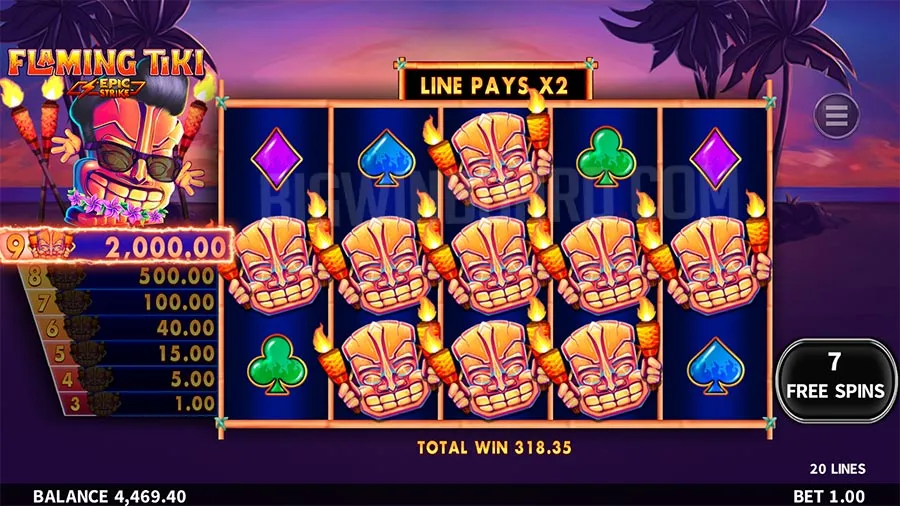 Flaming Tiki slot