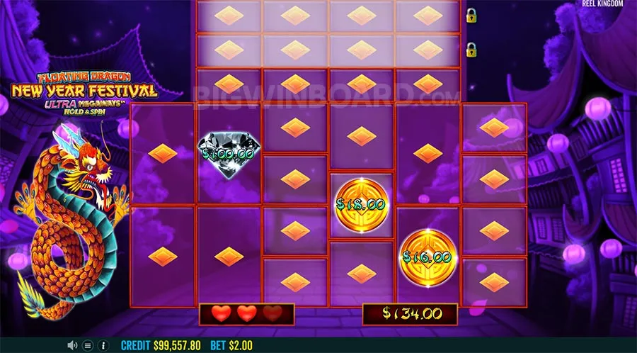 Floating Dragon New Year Festival Ultra Megaways Hold & Spin slot