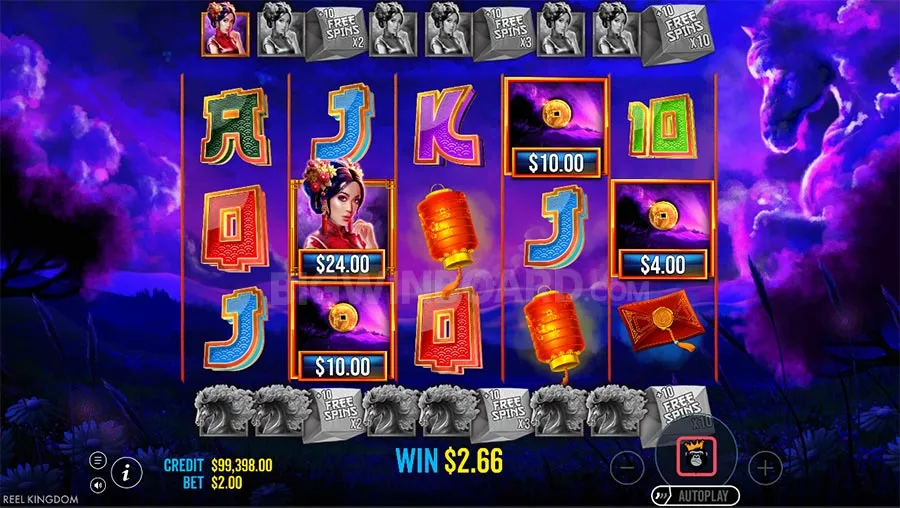 Floating Dragon Wild Horses slot
