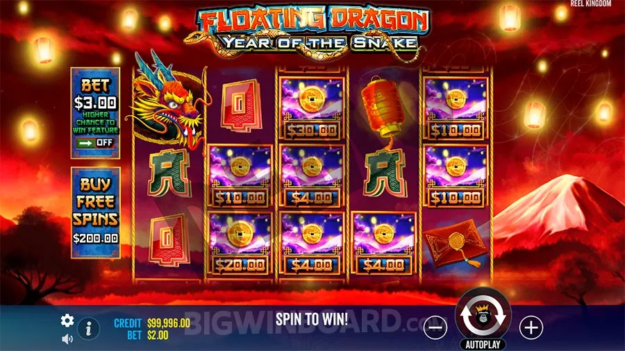 Floating Dragon Year of the Snake slot