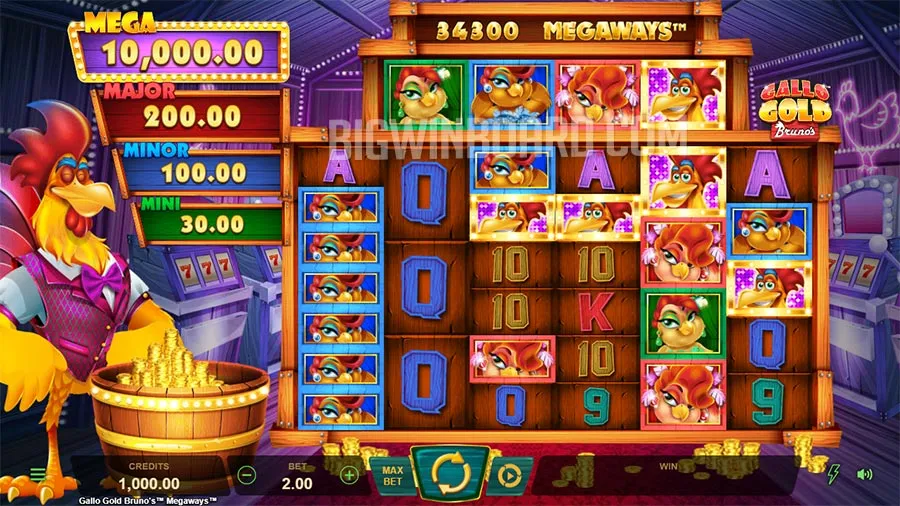 Gallo Gold Bruno's Megaways slot