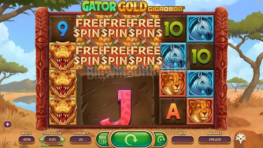 Gator Gold Gigablox slot