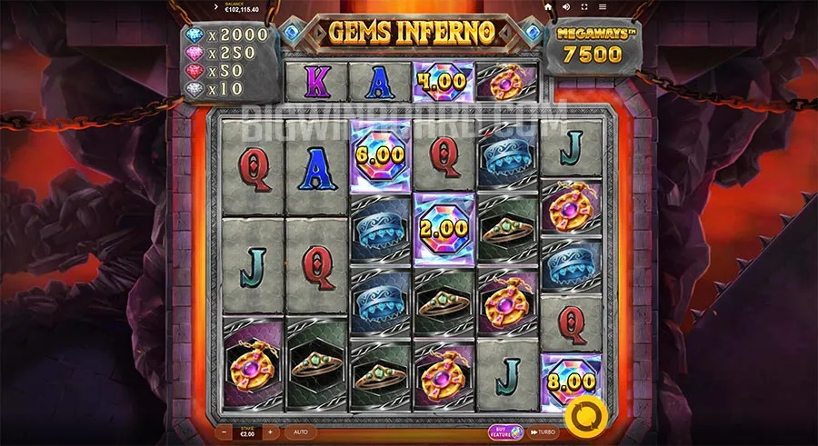 Gems Inferno Megaways slot