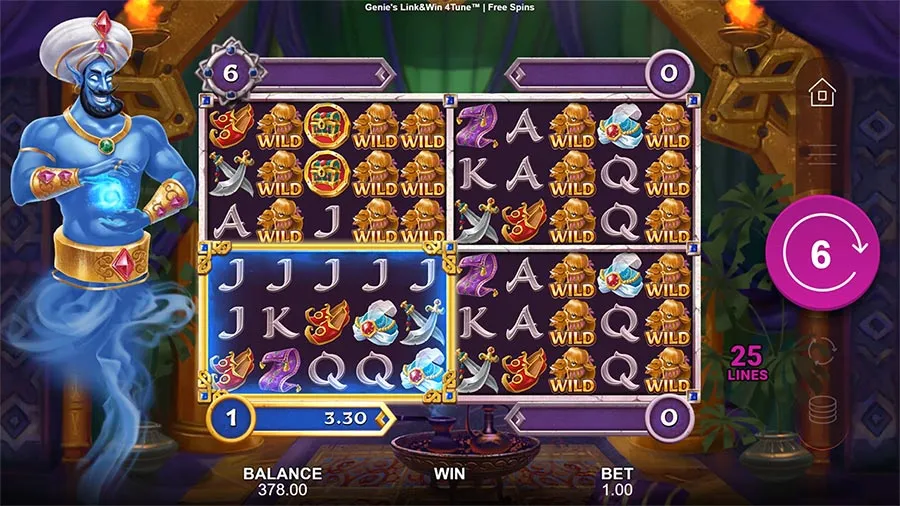Genie's Link&Win 4Tune slot