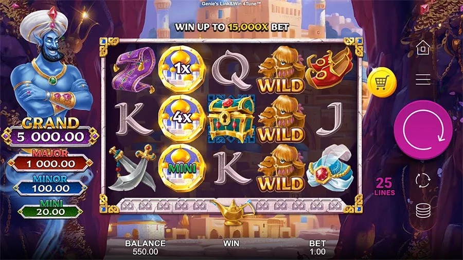 Genie's Link&Win 4Tune slot