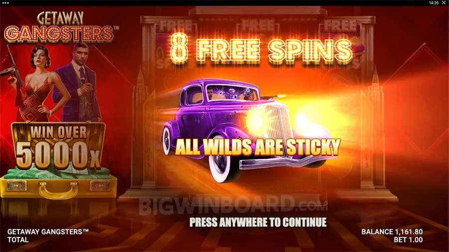 Getaway Gangsters slot