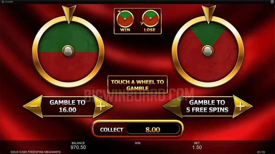 Gold Cash Free Spins Megaways slot