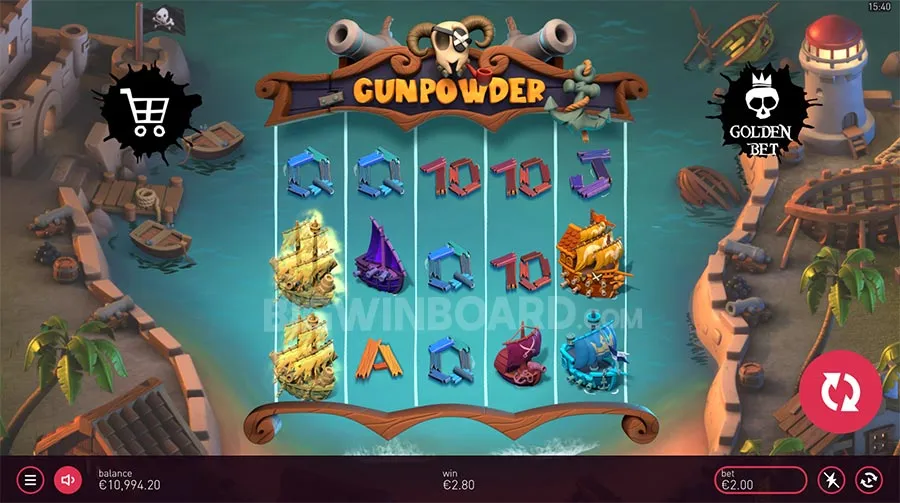 Gunpowder slot