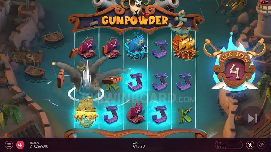 Gunpowder slot