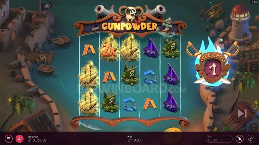 Gunpowder slot