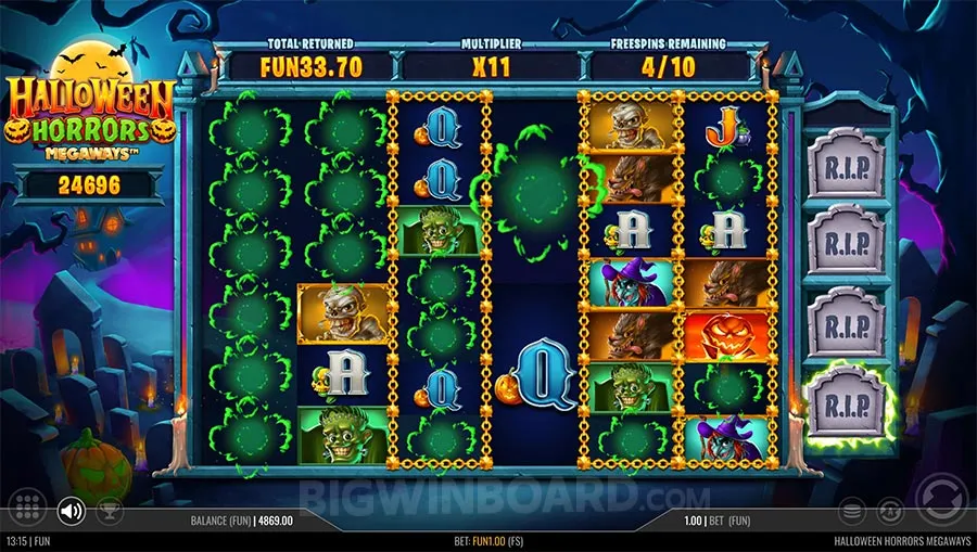 Halloween Horrors Megaways slot