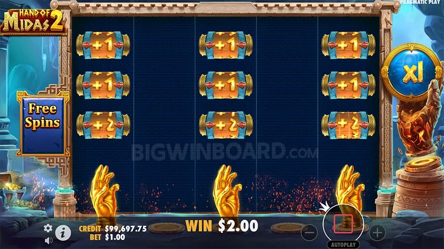 Hand of Midas 2 slot