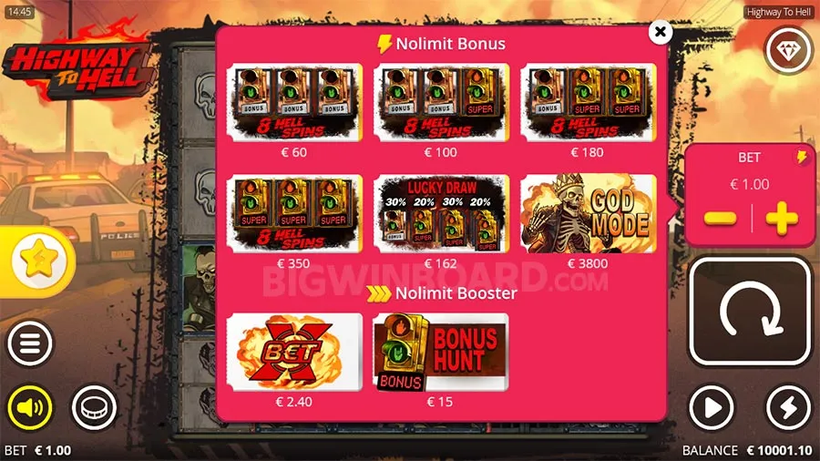 Highway to Hell slot