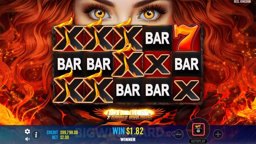 Hot to Burn 7 Deadly Free Spins slot