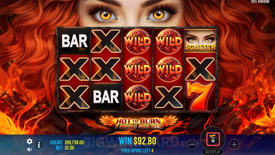 Hot to Burn 7 Deadly Free Spins slot
