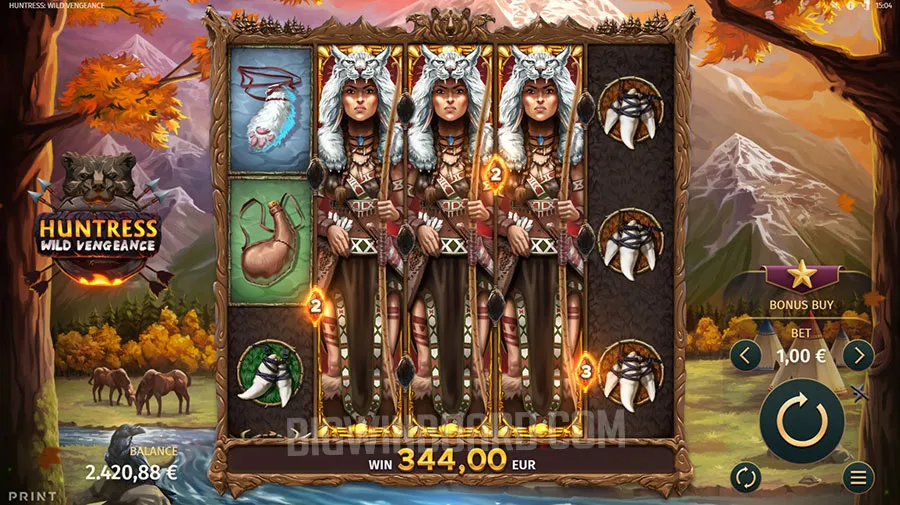 Huntress Wild Vengeance slot