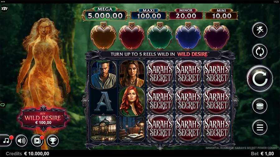 Immortal Romance Sarah's Secret slot