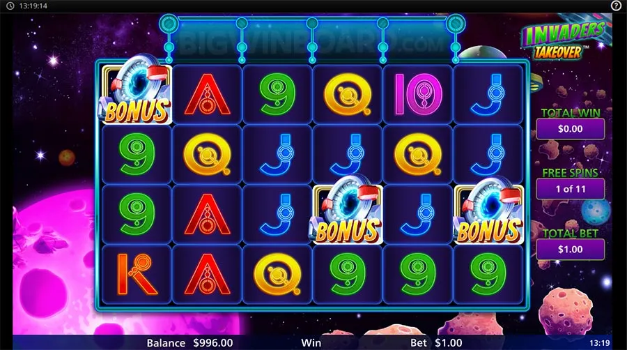 Invaders Takeover slot