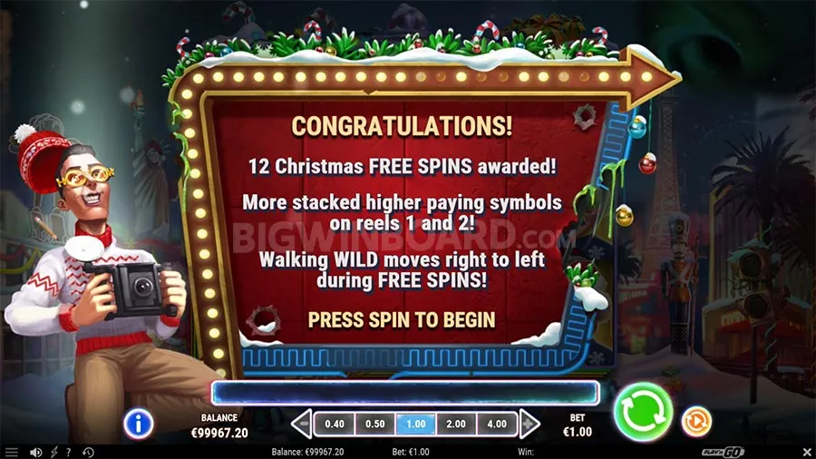 Invading Vegas Las Christmas slot