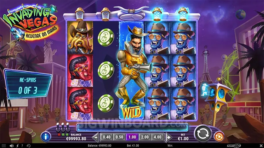 Invading Vegas Revenge on Mars slot