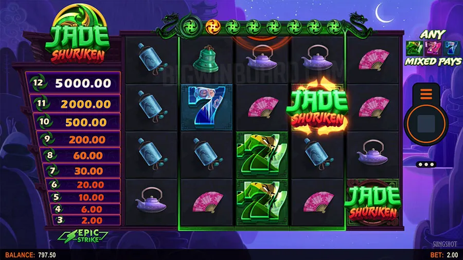 Jade Shuriken slot